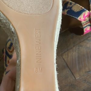 nine west johanna wedge espadrille sandals